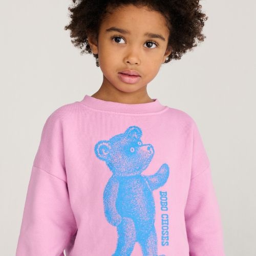 Bobo Choses softpaw monster sweatshirt pink-3