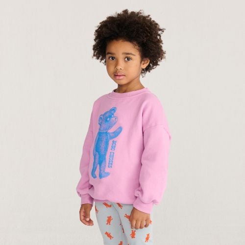 Bobo Choses softpaw monster sweatshirt pink-2