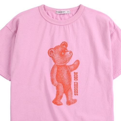 Bobo Choses softpaw monster t-shirt pink-4