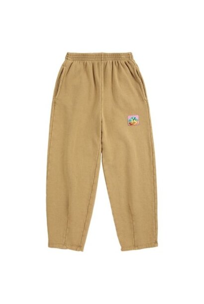 Bobo Choses taxi saurus tag cocoon jogging pants khaki