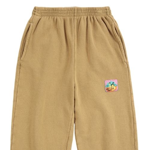 Bobo Choses taxi saurus tag cocoon jogging pants khaki-5