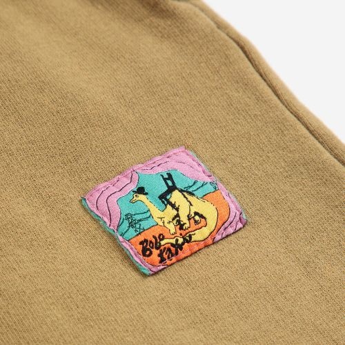 Bobo Choses taxi saurus tag cocoon jogging pants khaki-2