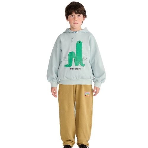 Bobo Choses taxi saurus tag cocoon jogging pants khaki-3