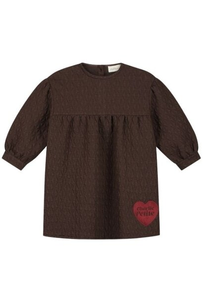 Charlie Petite jara dress dark brown - jurk