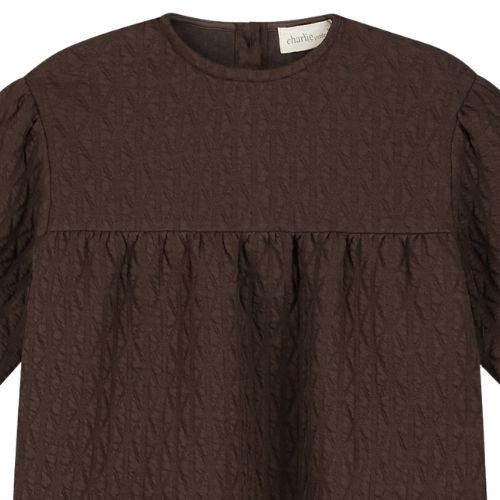 Charlie Petite jara dress dark brown - jurk-4