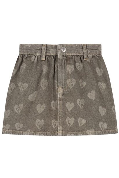 Charlie Petite sil skirt forest green - rok