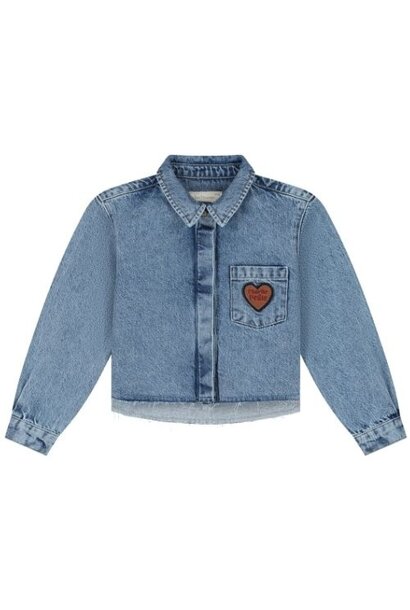 Charlie Petite sage blouse light blue