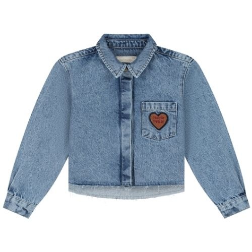 Charlie Petite sage blouse light blue-1