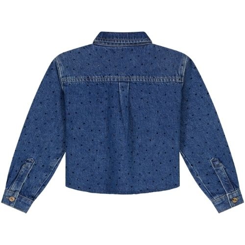 Charlie Petite sage blouse medium blue-4