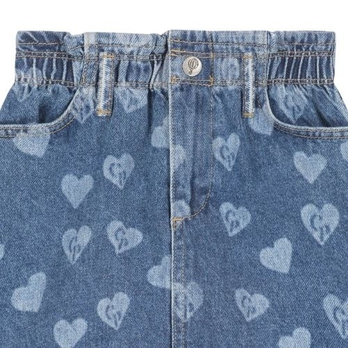Charlie Petite jada skirt medium blue - rok-3