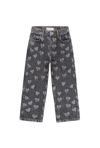 Charlie Petite isae jeans black stone washed - broek