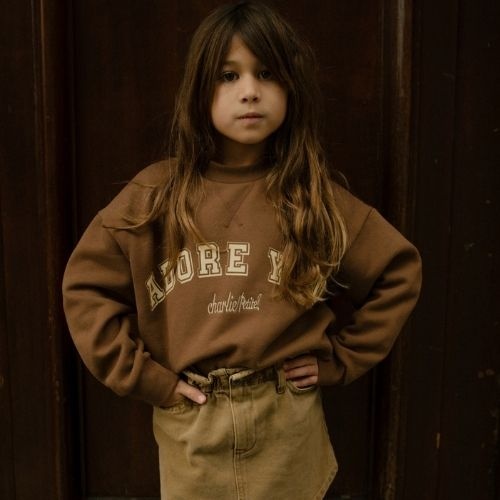 Charlie Petite lux sweater brown - trui-2