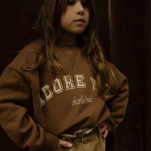 Charlie Petite lux sweater brown - trui-3