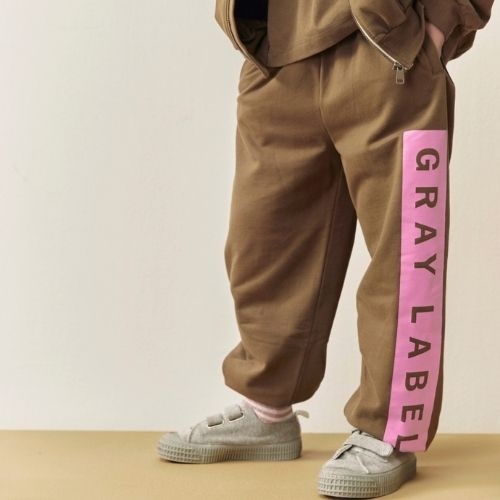 Gray Label logo track pants gots woody bubblegum - broek-2
