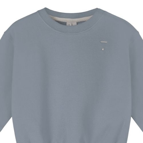 Gray Label baby dropped shoulder sweater gots stone gray - trui-5