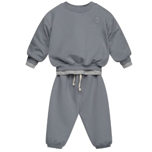 Gray Label baby dropped shoulder sweater gots stone gray - trui-4