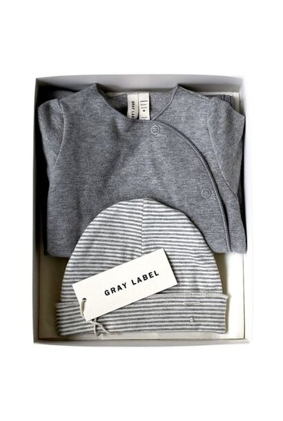 Gray Label baby gift set gray melange - geboorteset