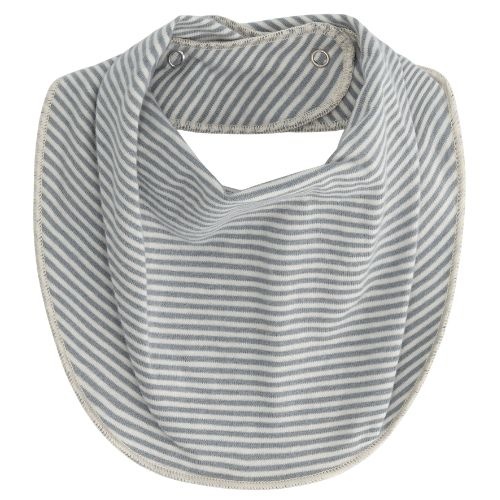 Gray Label baby bib gots stone gray cream - slab-1