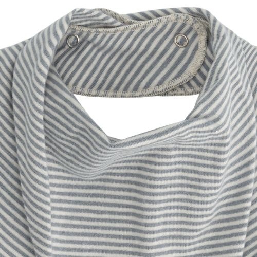 Gray Label baby bib gots stone gray cream - slab-2