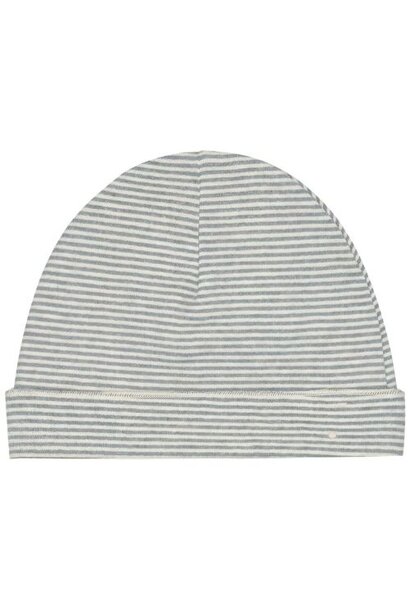 Gray Label baby beanie gots stone gray cream - mutsje