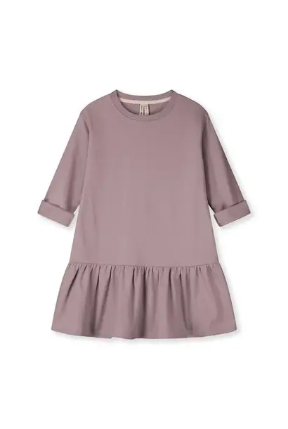 Gray Label l/s frill dress berry | jurk