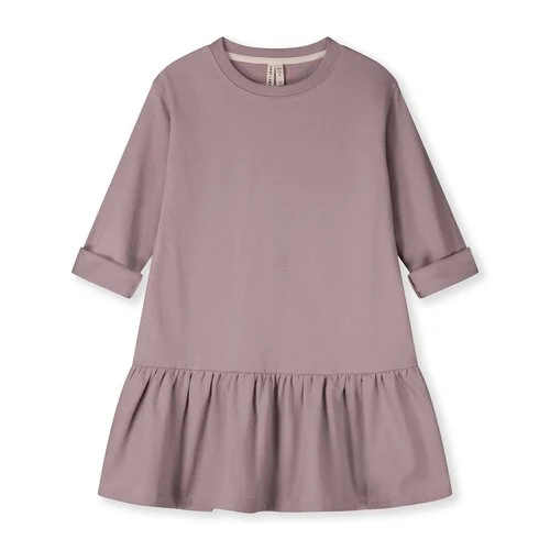 Gray Label l/s frill dress berry | jurk-1