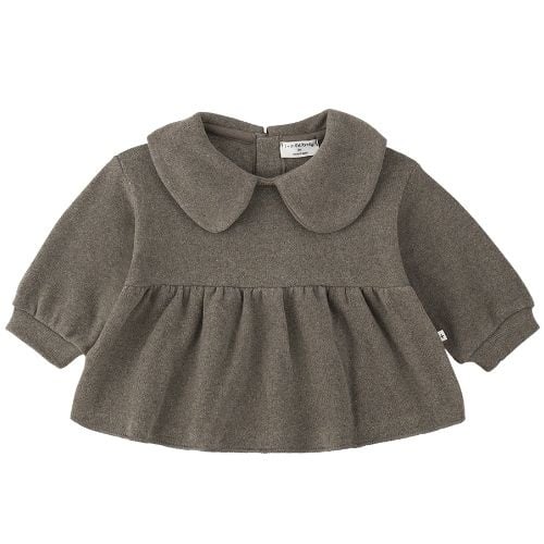 1+ in the family bonassola collar blouse dark-taupe-1