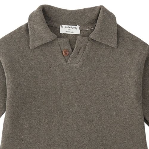 1+ in the family monterosso polo sweater dark-taupe-3