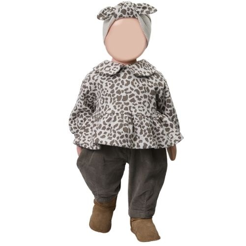 1+ in the family ferrara collar blouse dark-taupe-2