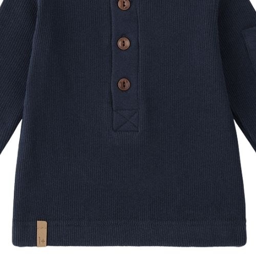 1+ in the family cuneo henley t-shirt blue-3