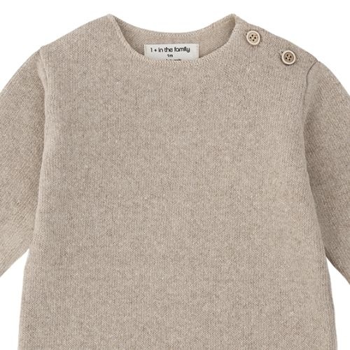 1+ in the family carcassonne l.sleeve t-shirt beige-2