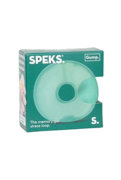 Speks gump memory gel stress loop - sea glass green