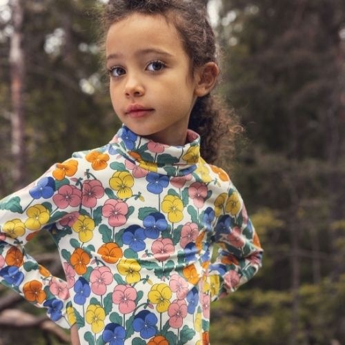 Mini Rodini violas aop turtleneck multi-2