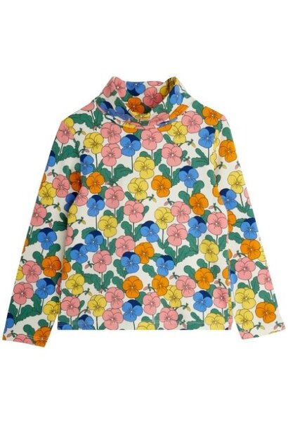 Mini Rodini violas aop turtleneck multi