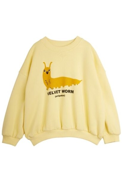 Mini Rodini velvet worm sp sweatshirt yellow