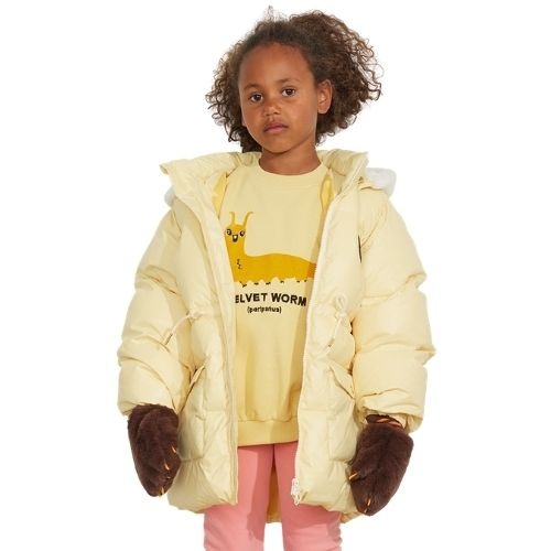 Mini Rodini velvet worm sp sweatshirt yellow-2