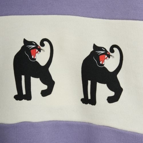Mini Rodini panther panel sweatshirt purple-7