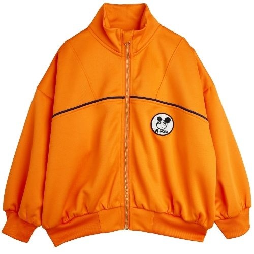Mini Rodini ritzratz patch tracksuit jacket orange-1