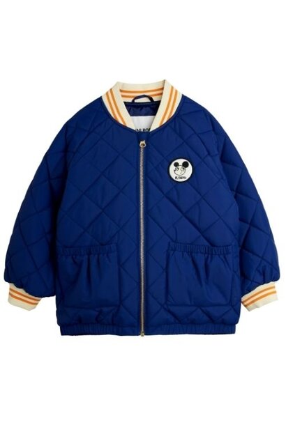 Mini Rodini ritzratz patch quilted puffer blue