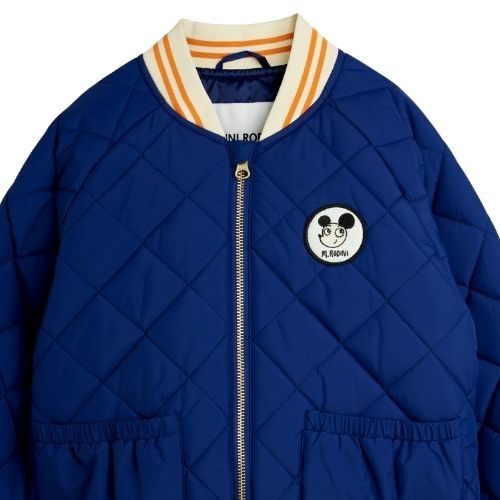 Mini Rodini ritzratz patch quilted puffer blue-5