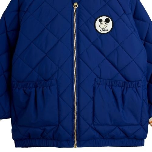 Mini Rodini ritzratz patch quilted puffer blue-6