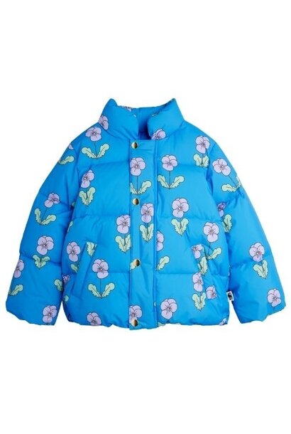 Mini Rodini violas aop citypuffer blue