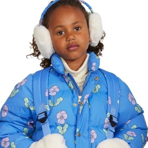 Mini Rodini violas aop citypuffer blue-2
