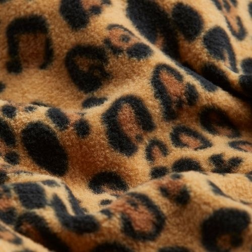 Mini Rodini leopard fleece jacket beige-6