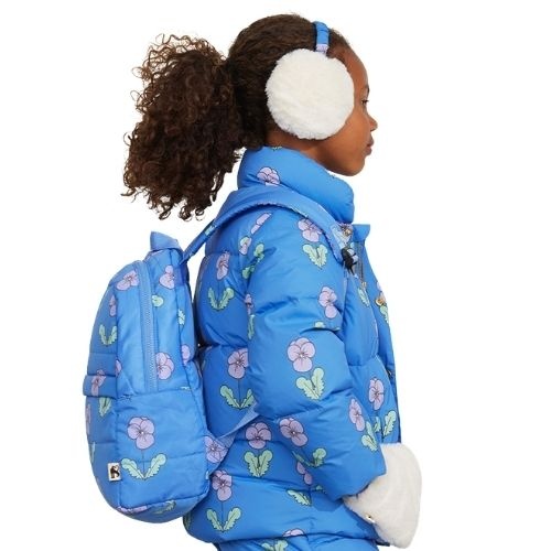 Mini Rodini violas aop padded backpack blue-2