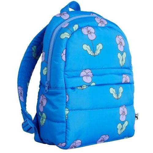 Mini Rodini violas aop padded backpack blue-1