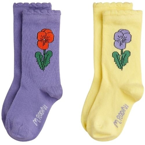 Mini Rodini violas 3-pack socks multi-2