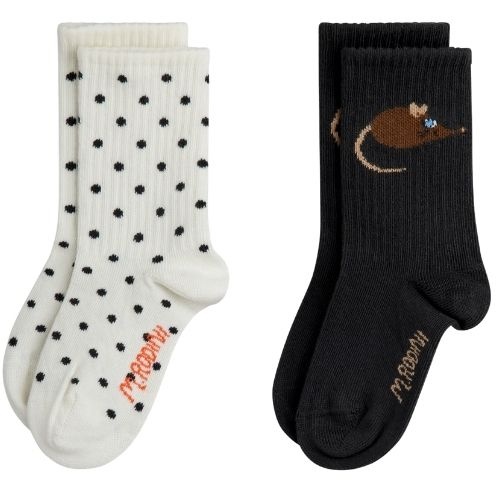 Mini Rodini elephant shrew 3-pack socks multi-2