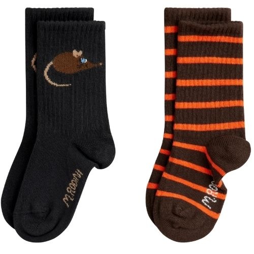 Mini Rodini elephant shrew 3-pack socks multi-3