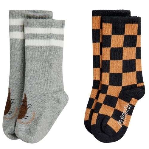 Mini Rodini chess check 3-pack socks multi-2